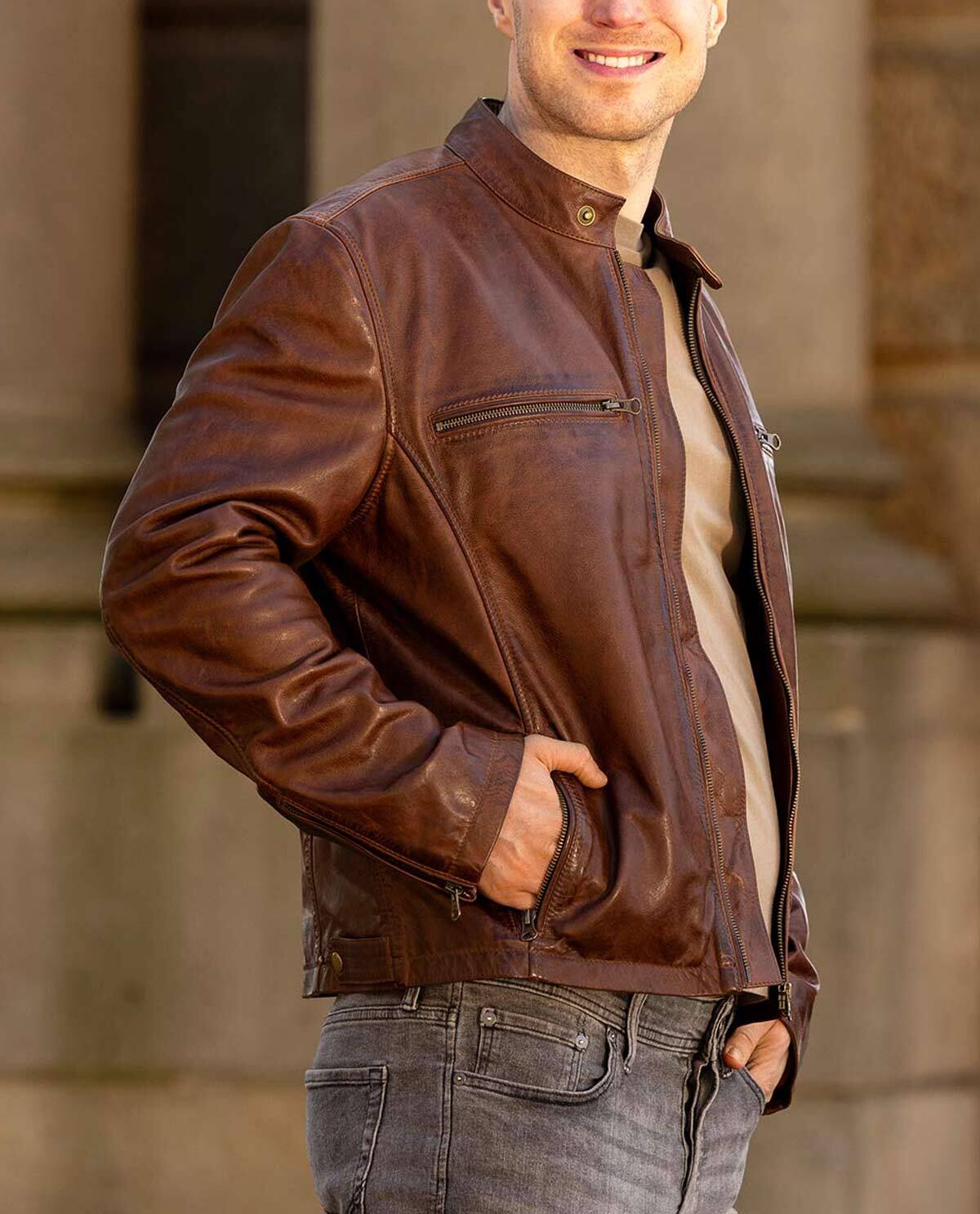 Outlet Lederjacke - Image 3